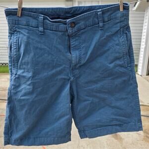 The North Face Men Teal Blue Shorts 32 regular cotton stretch summer casual